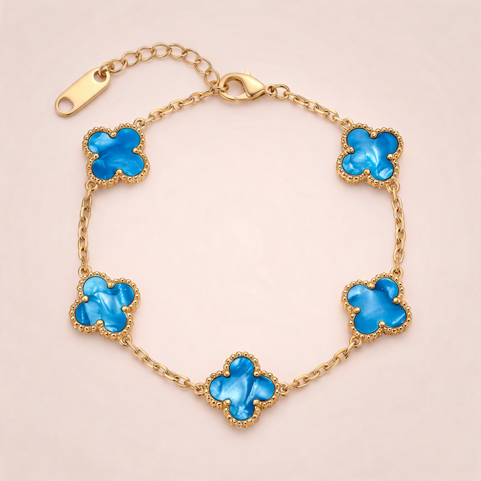 Bracelet Trèfle Bleu