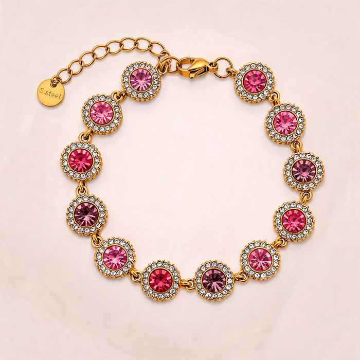 Bracelet Parure Rose Violet