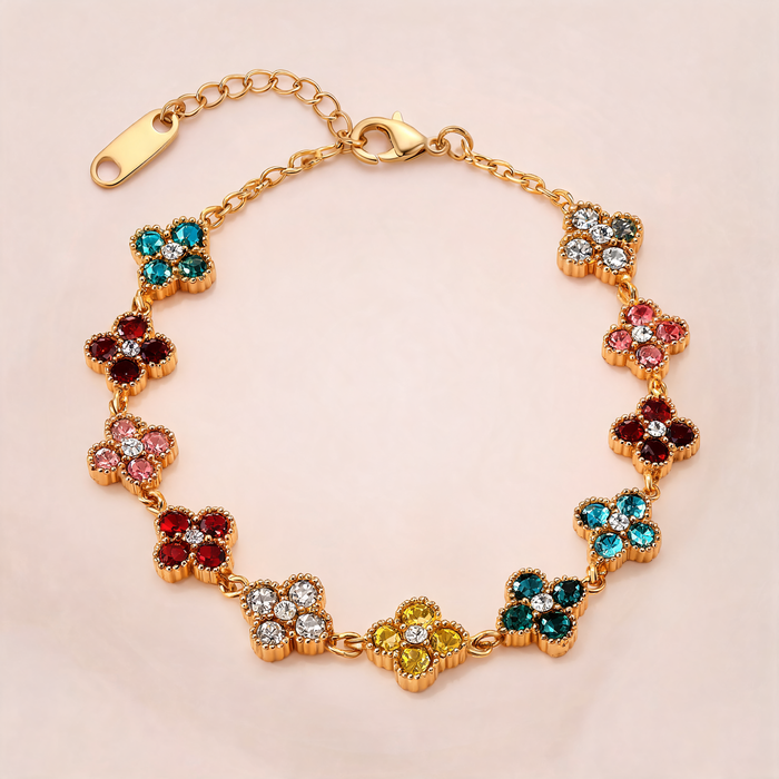 Bracelet Fleuri Multicolore