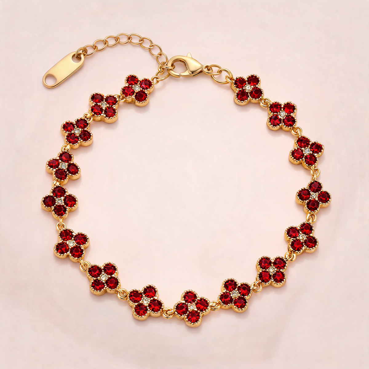 Bracelet Fleuri Bordeaux