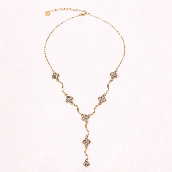 Collier Long Fleuri