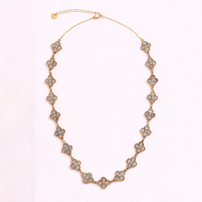 Collier Fleuri Cristal