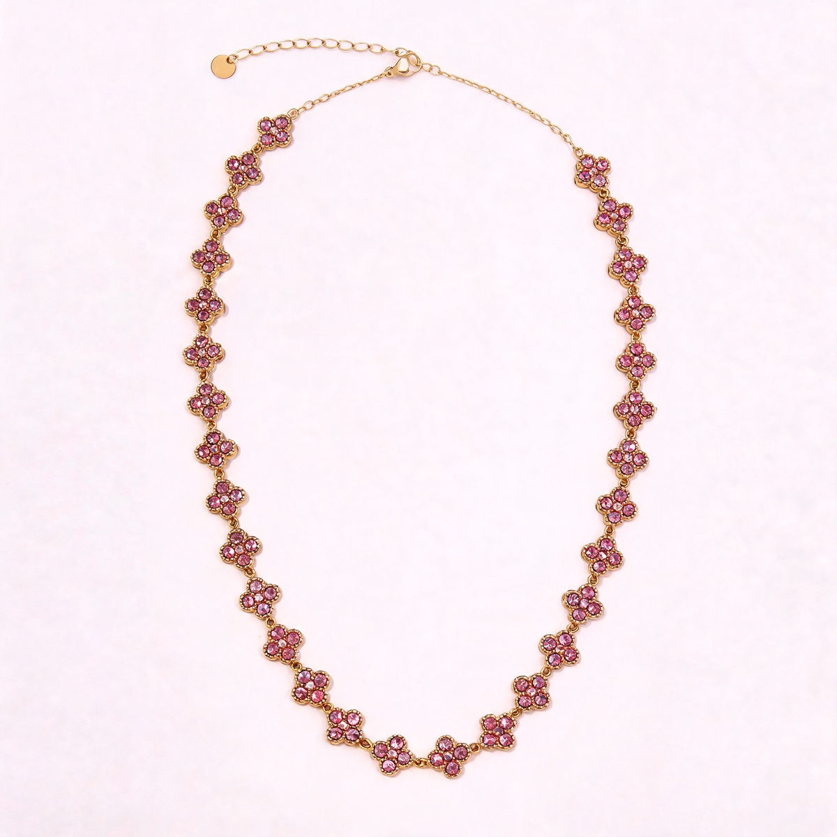 Collier Fleuri Rose
